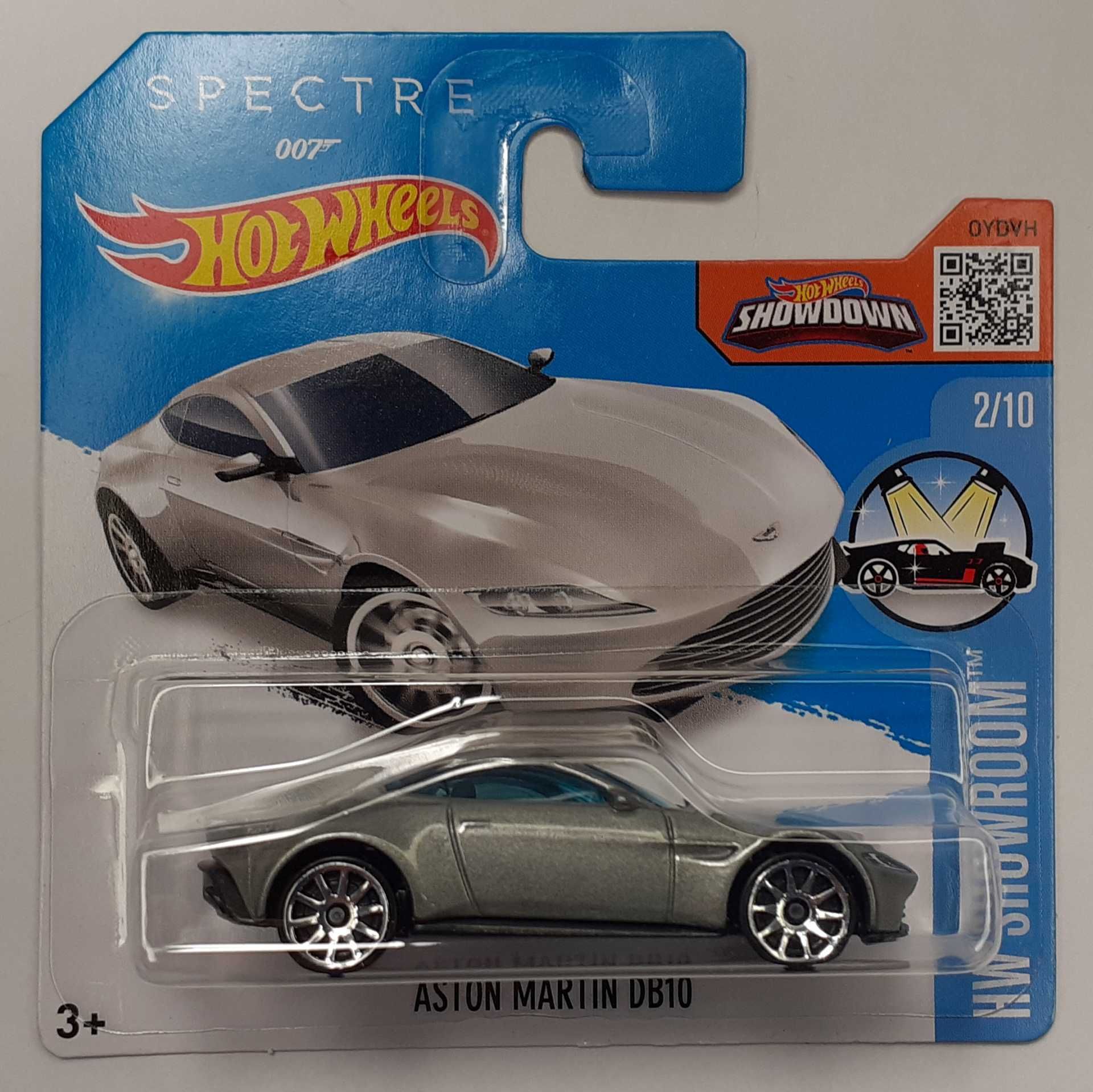 Hot Wheels 2016 Aston Martin DB10 Spectre 007 srebrny