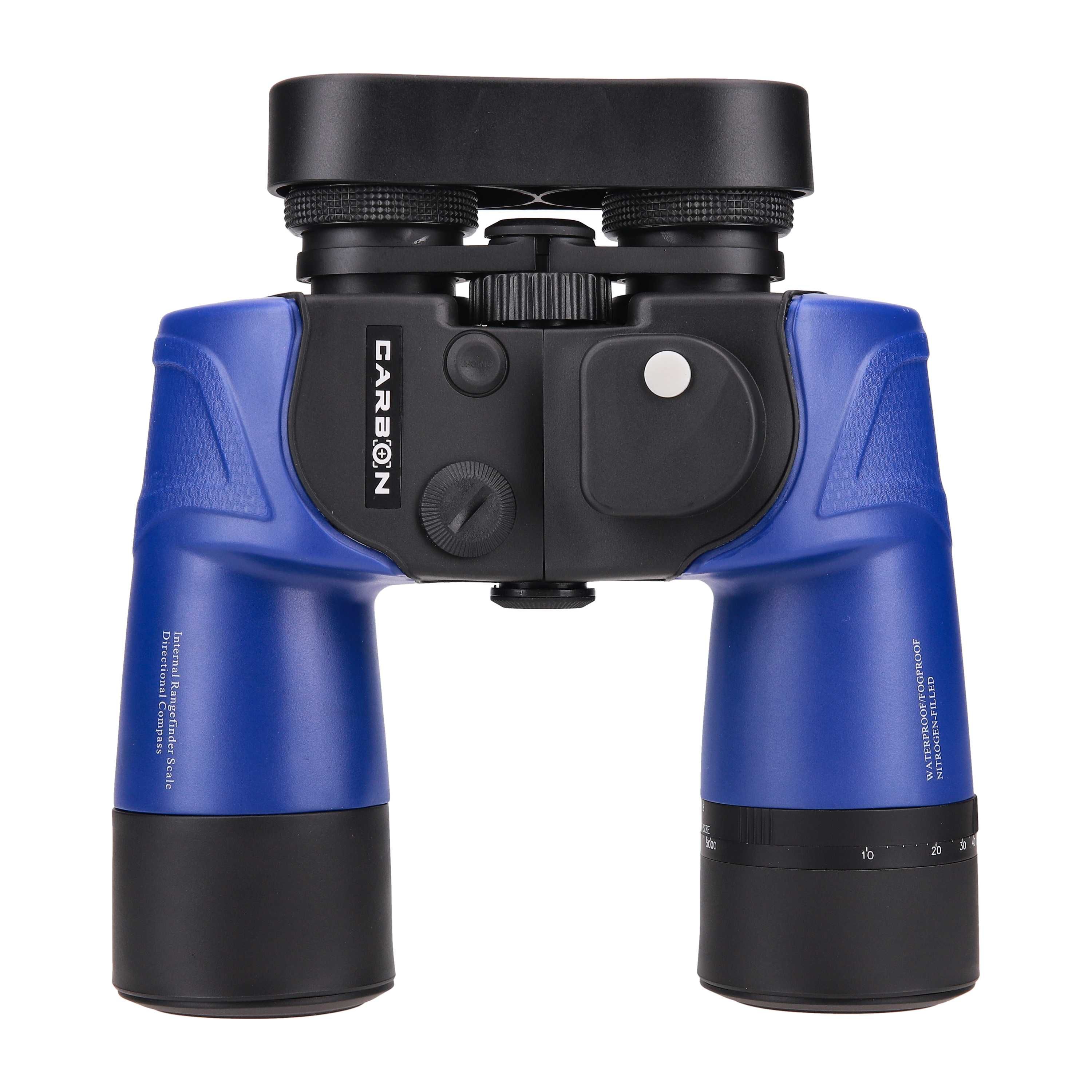 Бінокль Carbon 10x50 Blue з далекомірною сіткою та компасом