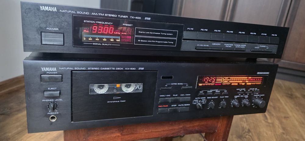YAMAHA. NATURAL SOUND magnetofon deck i tuner  stan BDB 100 % sprawne