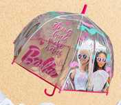Parasol Parasolka dziecięca Barbie Lalka Automatyczna Licencja 18 Cali