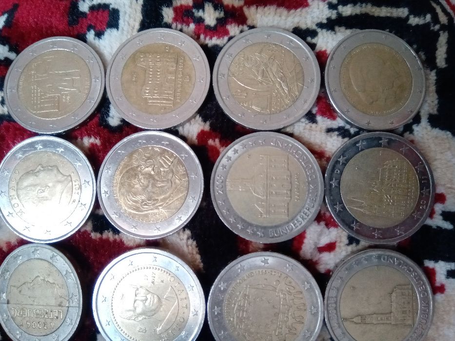 Монеты 2 евро колекционные 170 грн-1 шт
