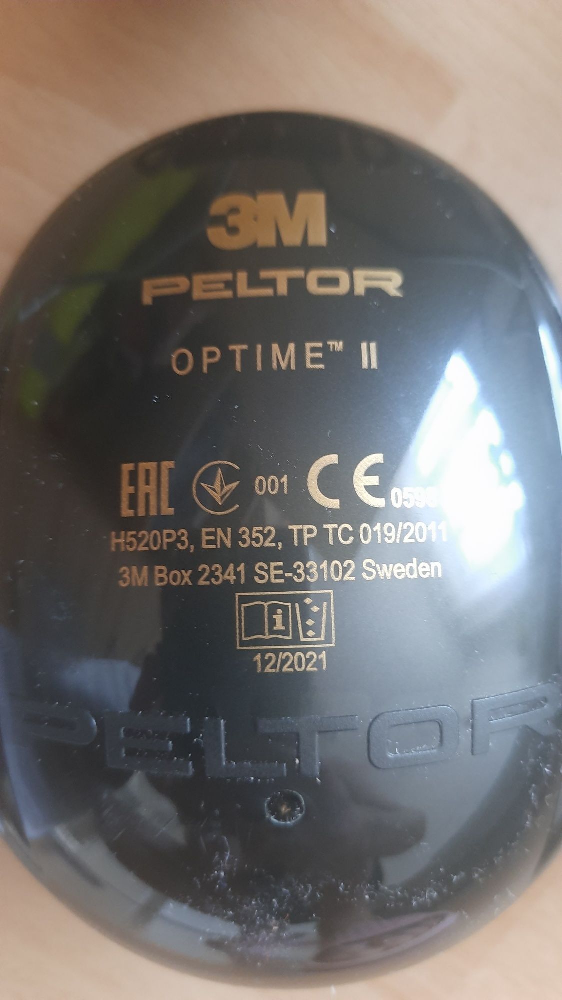 Ochronniki słuchu nahełmowe Peltor OPTIME H520P3