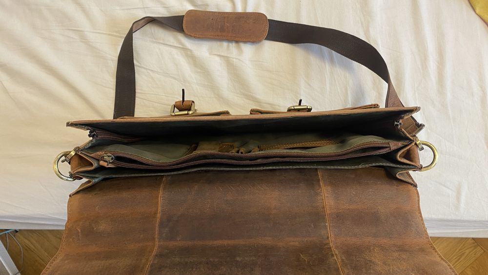 Torba z prawdziwej skóry firmy LEABAGS