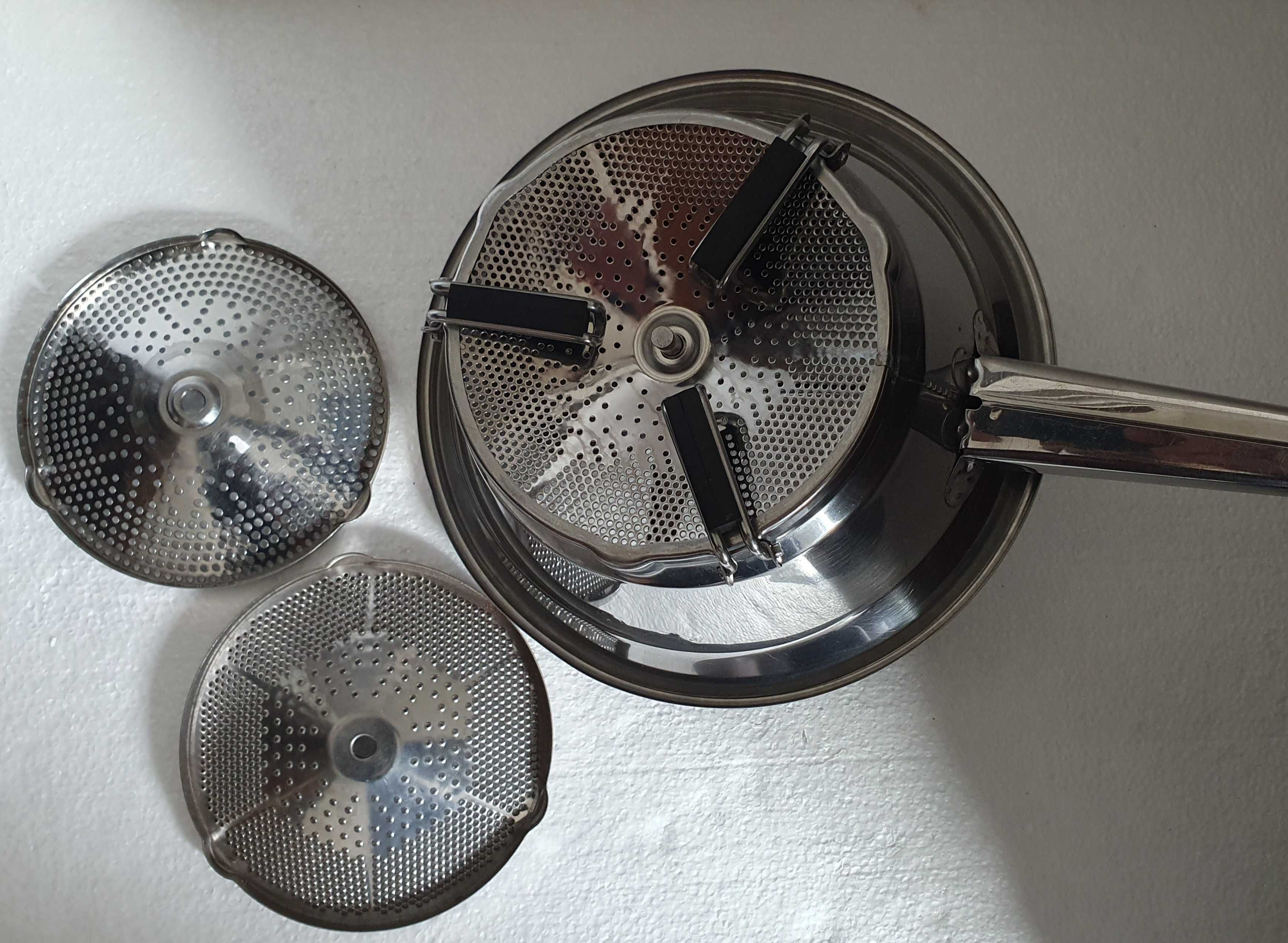 Passevite Moulinex em aço inox, com 3 discos - Made in France