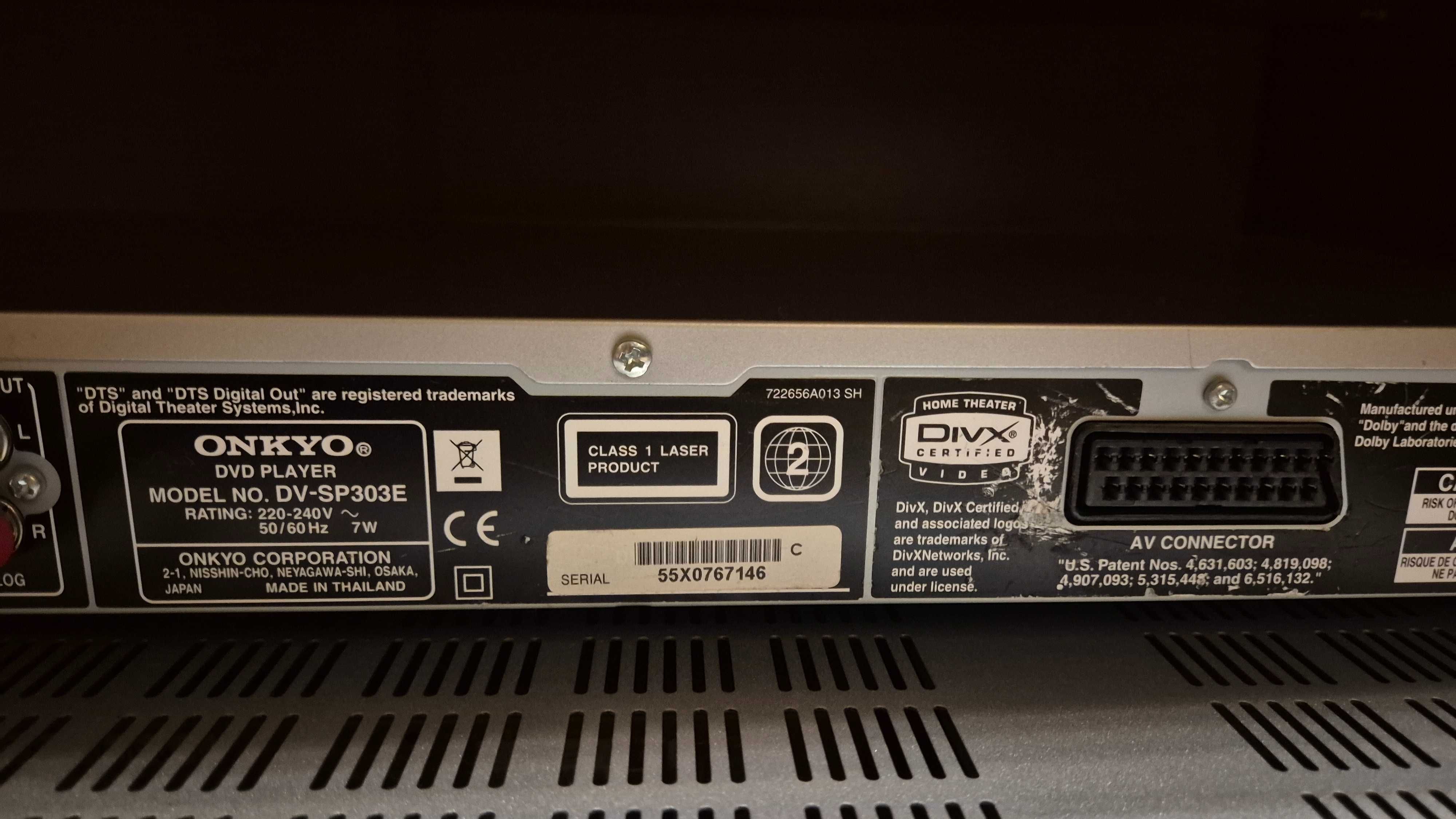 Onkyo DV-SV303E DVD Player+TX-SR303E AV Receiver