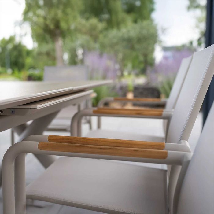 -40% Zestaw mebli ogrodowych ZUMM: LUMO 180 - 240 cm mokka