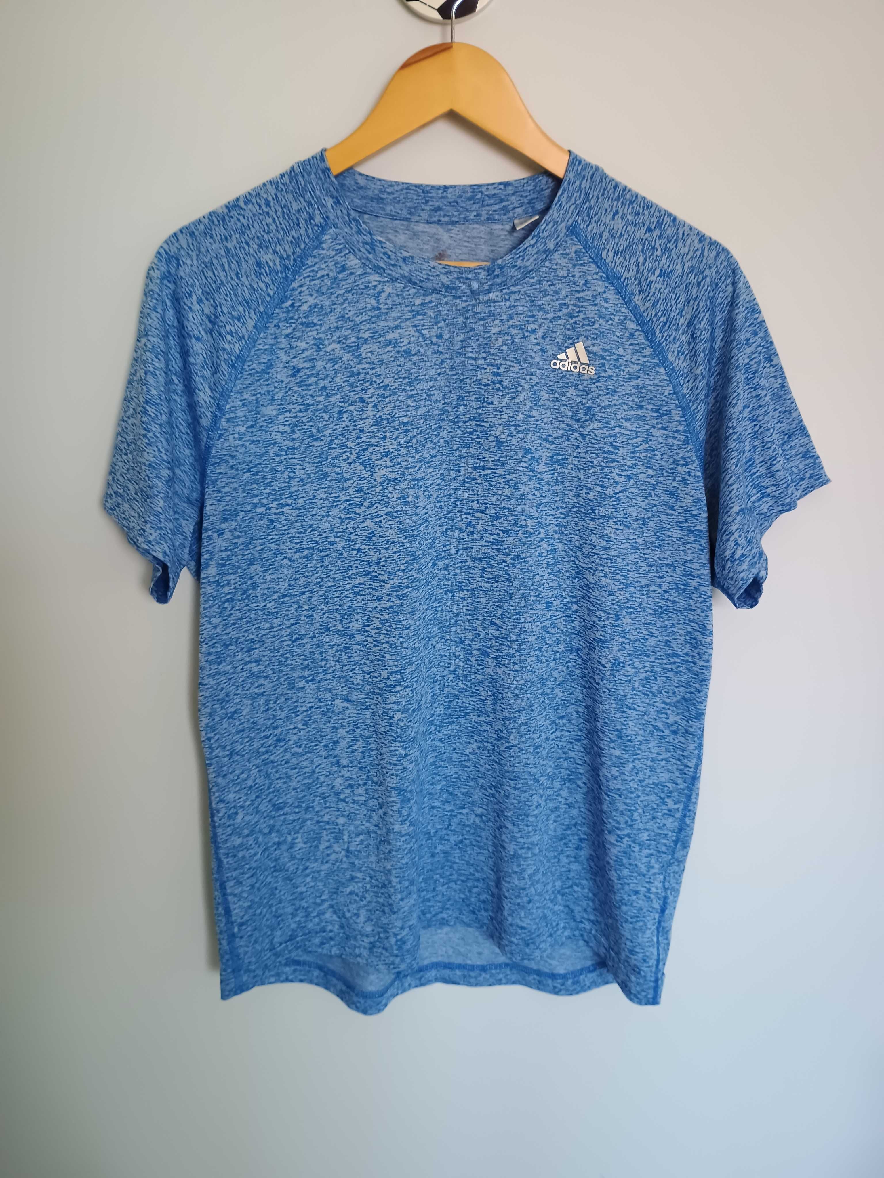 Męski t-shirt/koszulka treningowa/do ćwiczeń Adidas rozm. M niebieski