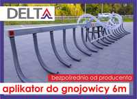 Aplikator do gnojowicy DELTA 6 m, węże wleczone