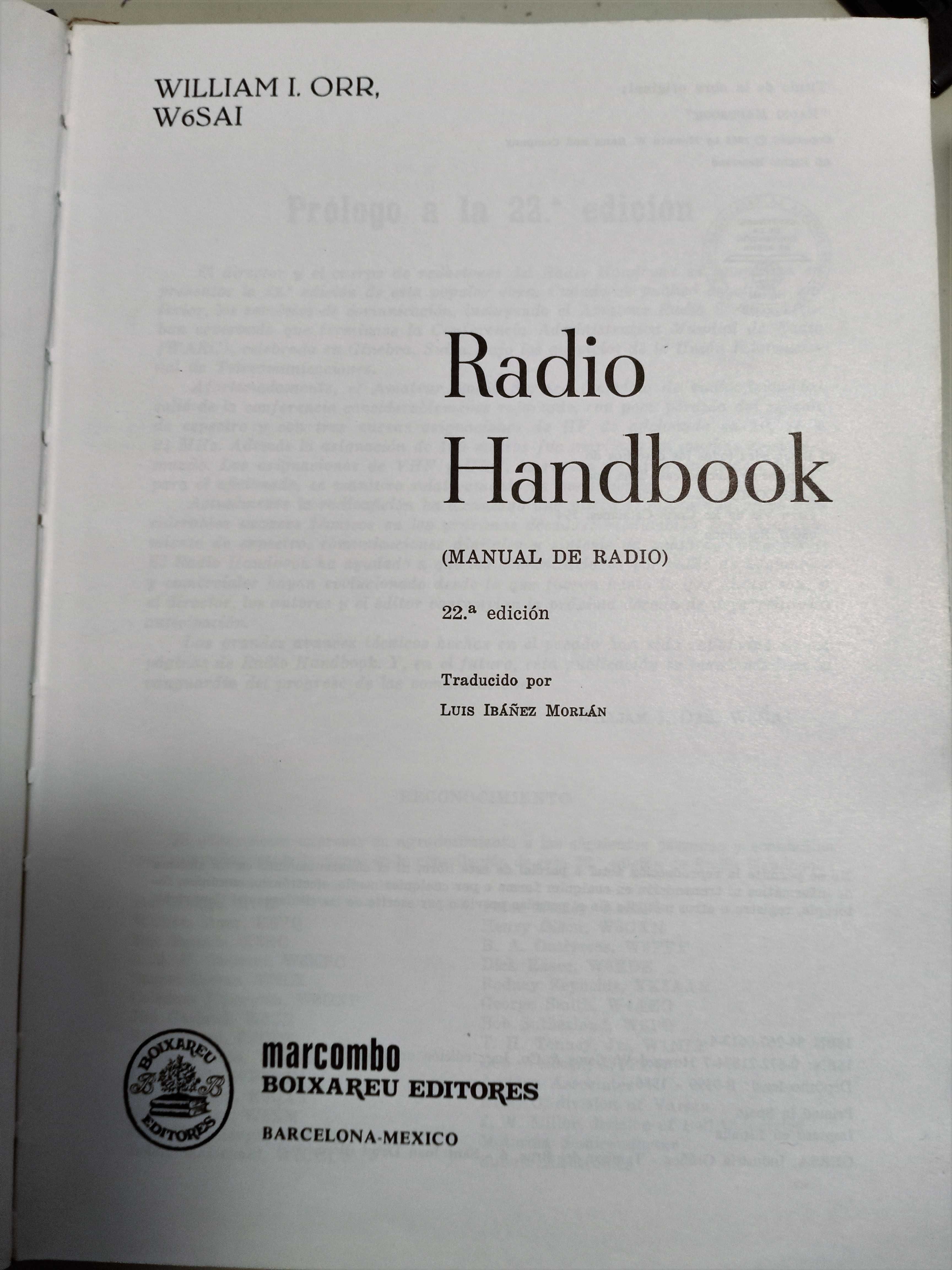 Manual de radio - edição espanhola