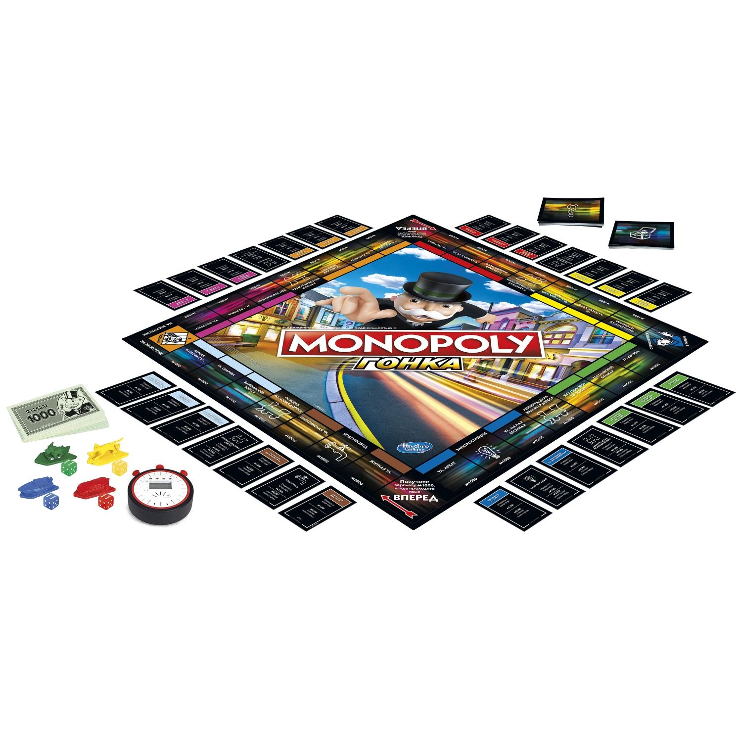 Настольная игра HASBRO оригинал Монополия Юниор Гонка (E7033 121)