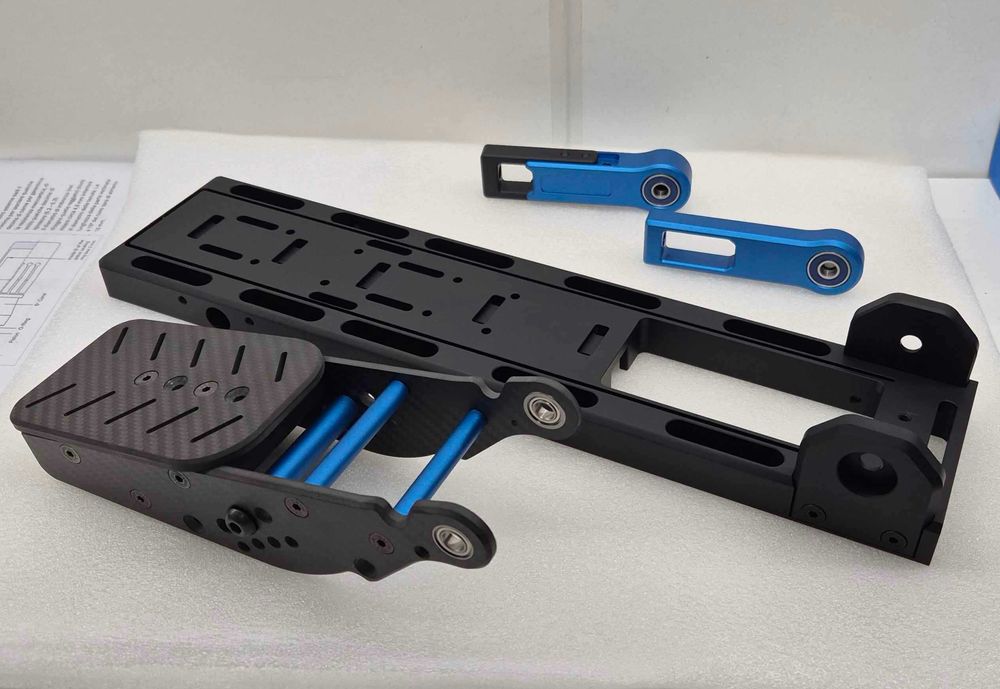 Pedal Simracing diy Estrutura carbono e aluminio