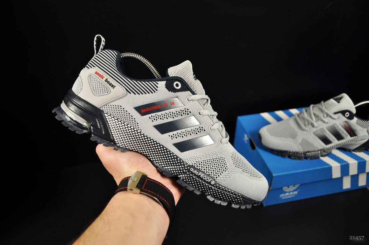 Кросівки чоловічі Adidas Marathon TR 26, сірі, сітка 41-46