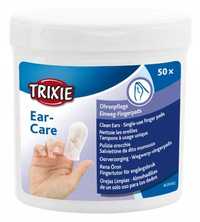 Trixie. Ear-Care Chusteczki, nakładki do czyszczenia uszu 50 sztuk.