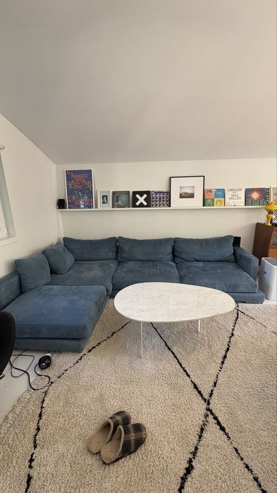 Sofa de 3 lugares chaise longue largos