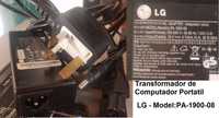 Transformador Portatil - LG PA-1900-08 (in 100-240V 1.5A = out.19V.)