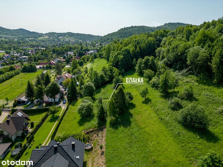 Mała i tania działka budowlana, widoki, zieleń, prąd, oferta prywatna.