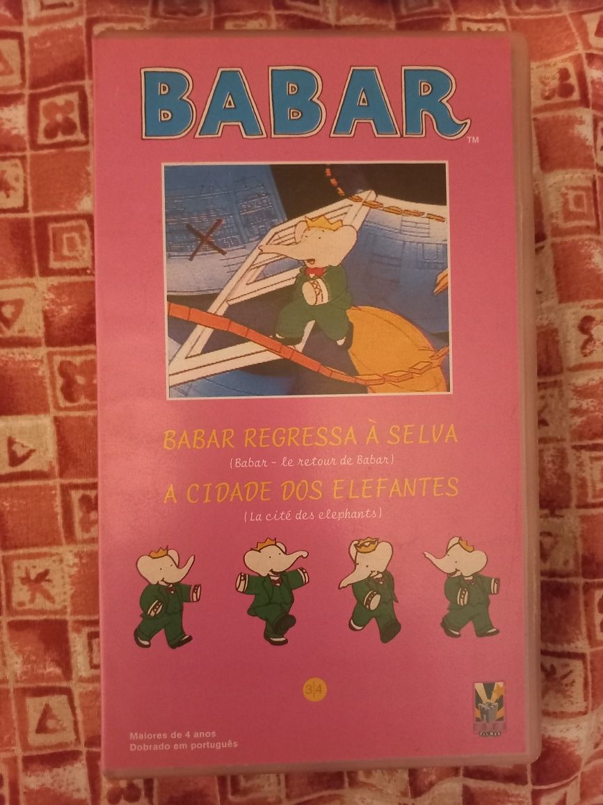 VHS - Cassete de Video Original - Babar