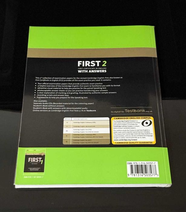 Livro “Cambridge English First 2 – With Answers”