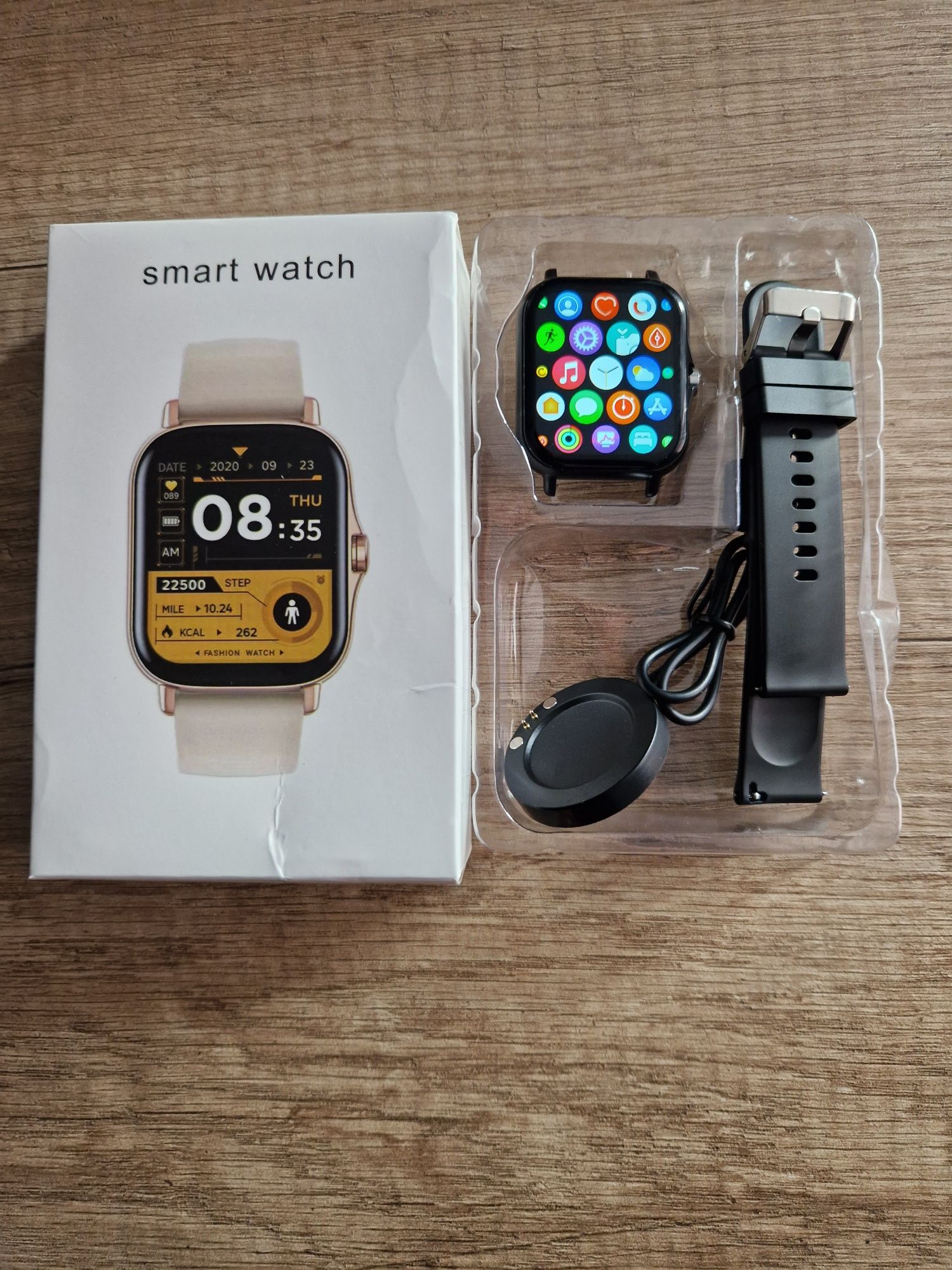 Smartwatch czarny lige