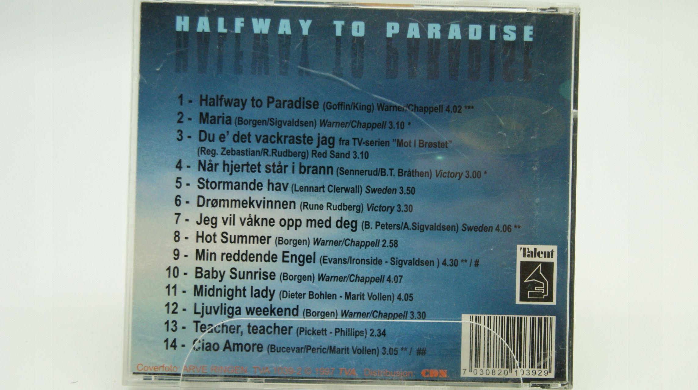 Cd - Rune Rudberg - Halfway To Paradise