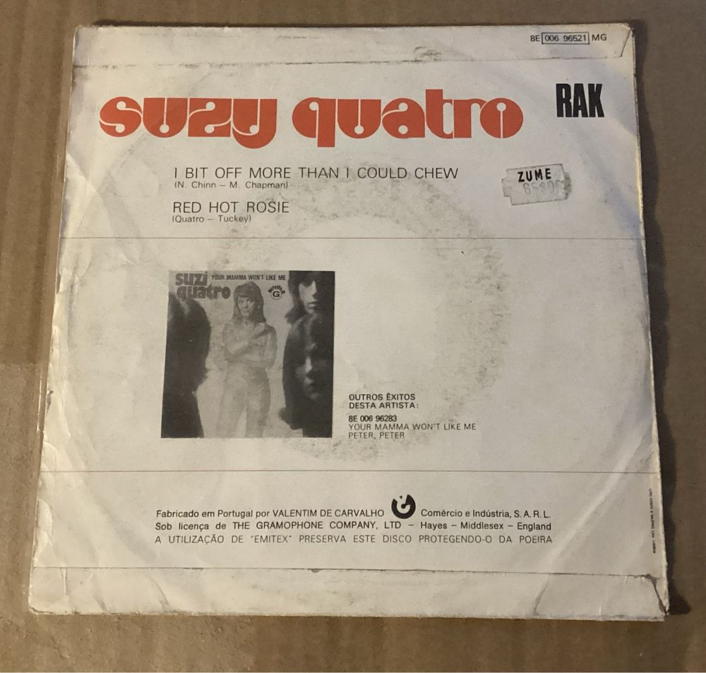 Suzy Quatro Single 1975 I Bit Off More Than I Could Chew