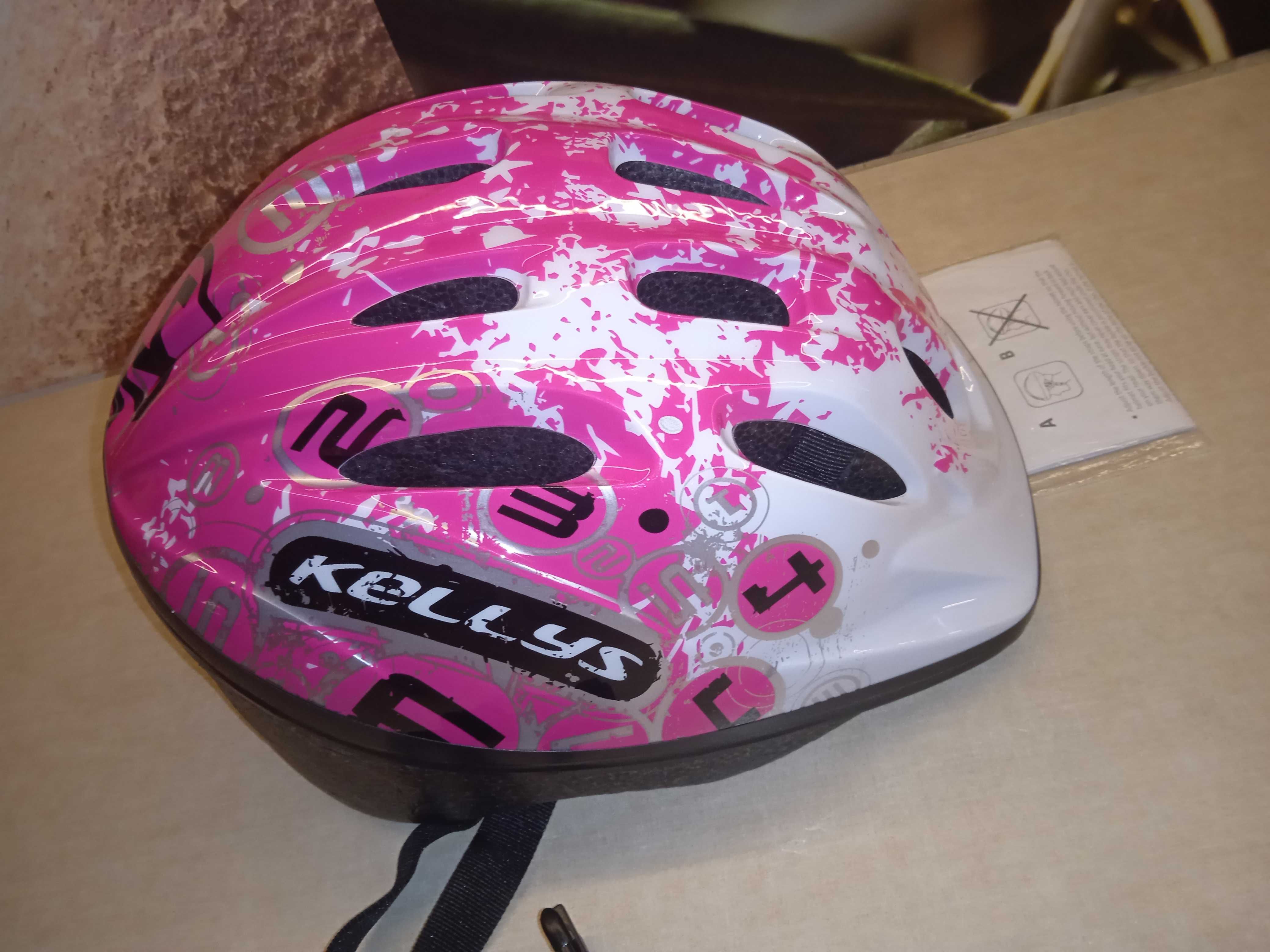 Nowy Kask dziewczęcy KELLYS Mark XS/S(47-51cm)