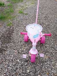 Różowy rowerek trójkołowy świnka Peppa