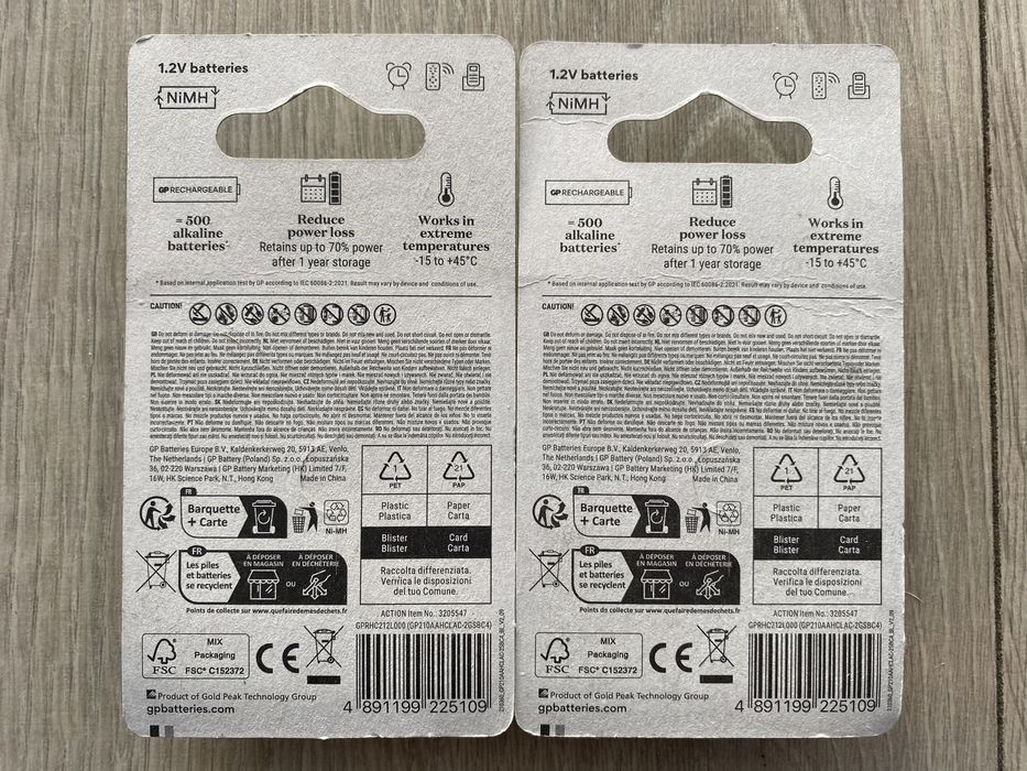 8x Akumulatorki GP AA R6 2100mAh Okazja