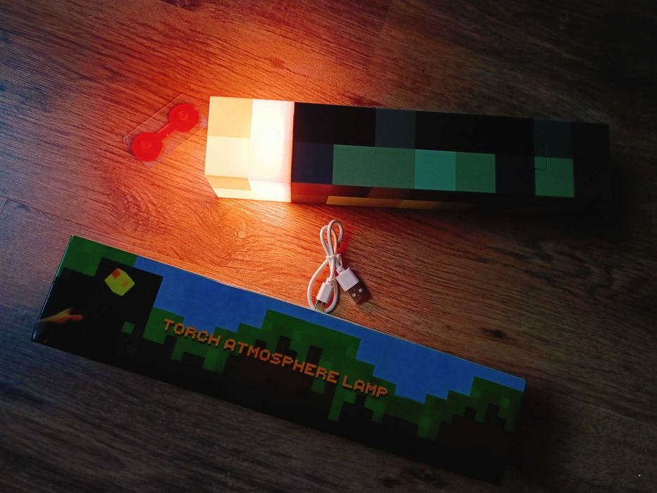 Latarka do sypialni/Minecraft/Dekoracyjne światło/LED Nocne światło