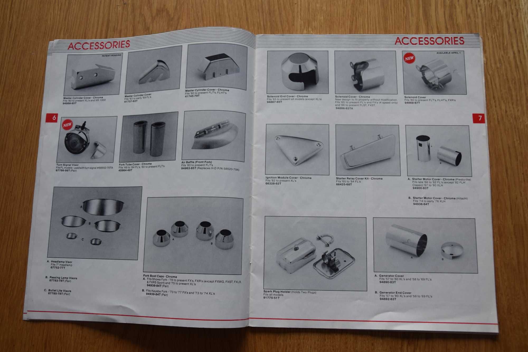 Instrukcja Katalog Harley Davidson 1987