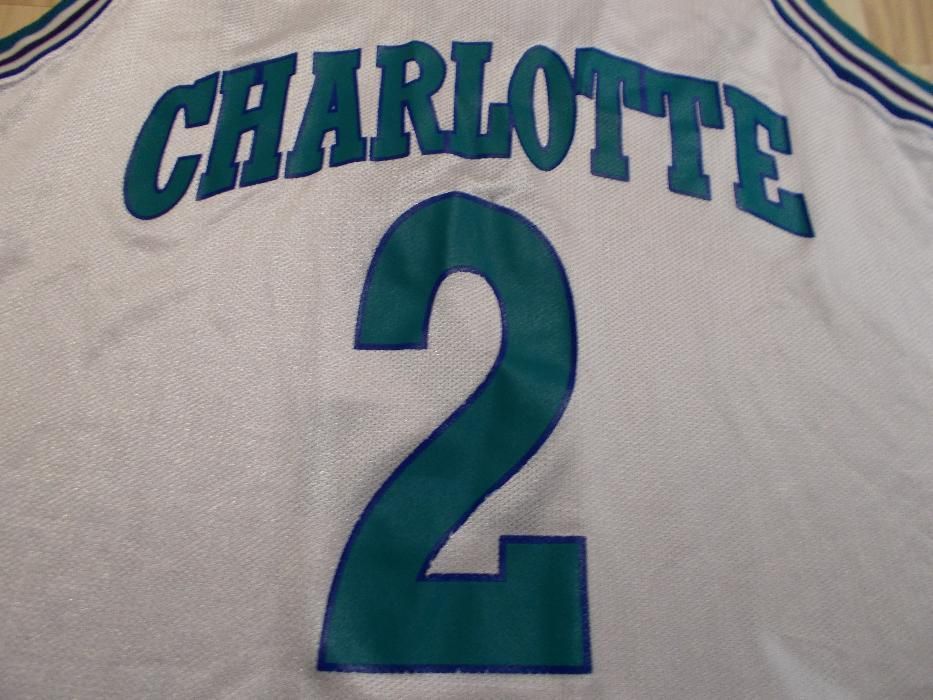 Charlotte Hornets Larry Johnson Jersey Champion #2 Oldshool NBA