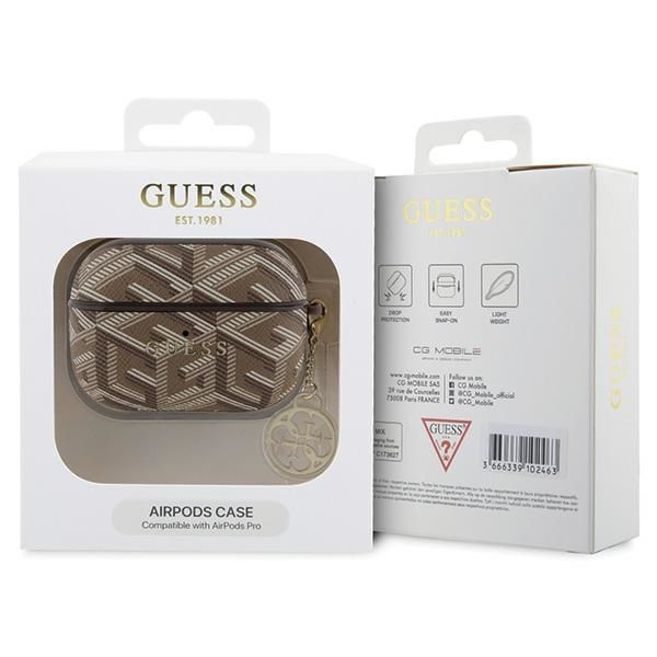 Guess Guappgce4Cw Airpods Pro Cover Brązowy/Brown Gcube Charm