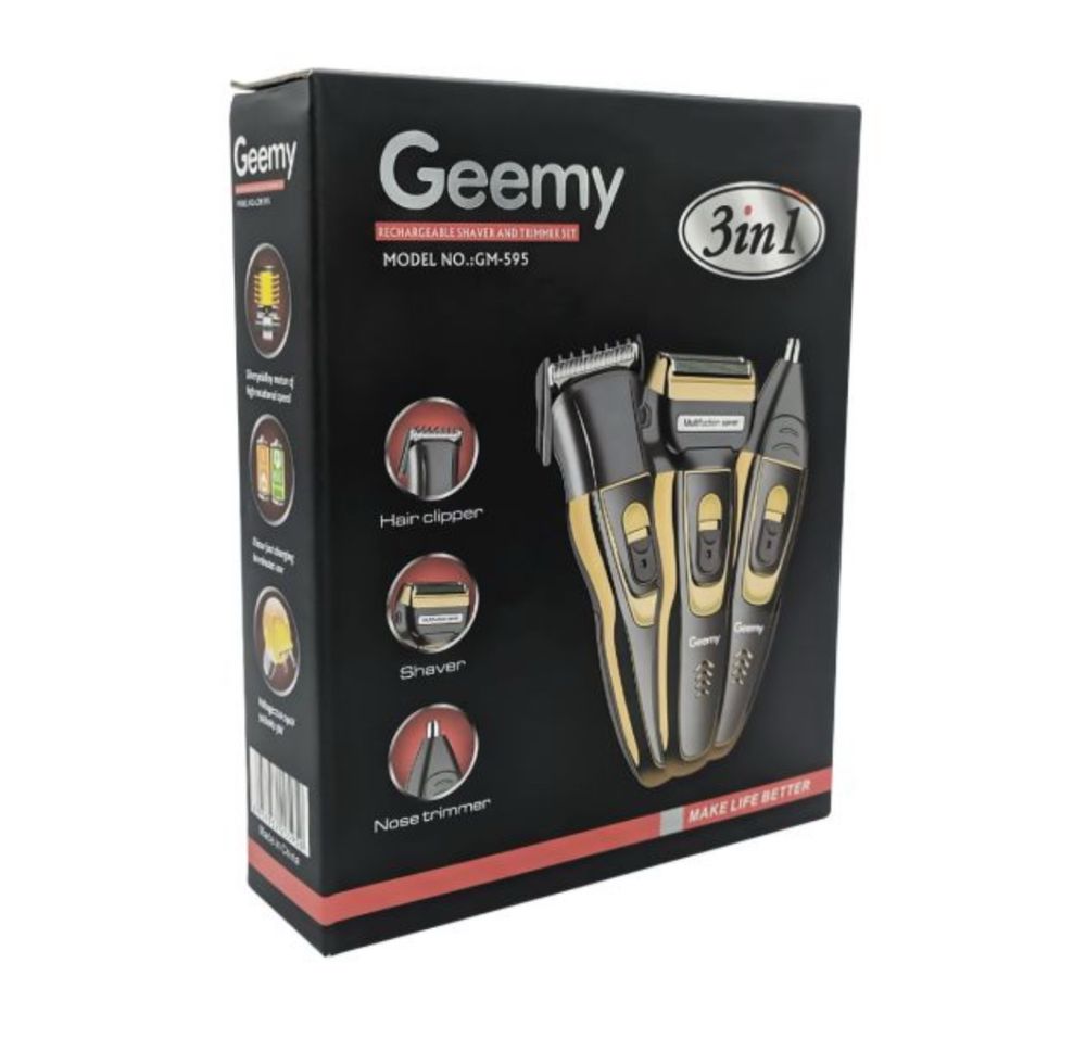 Электробритва 3 в 1 Geemy GM-595 тример для головы, усов и бороды