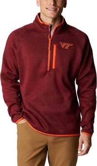 Свитер Columbia Men Canyon Point Sweater Fleece Virginia Tech Hokies L