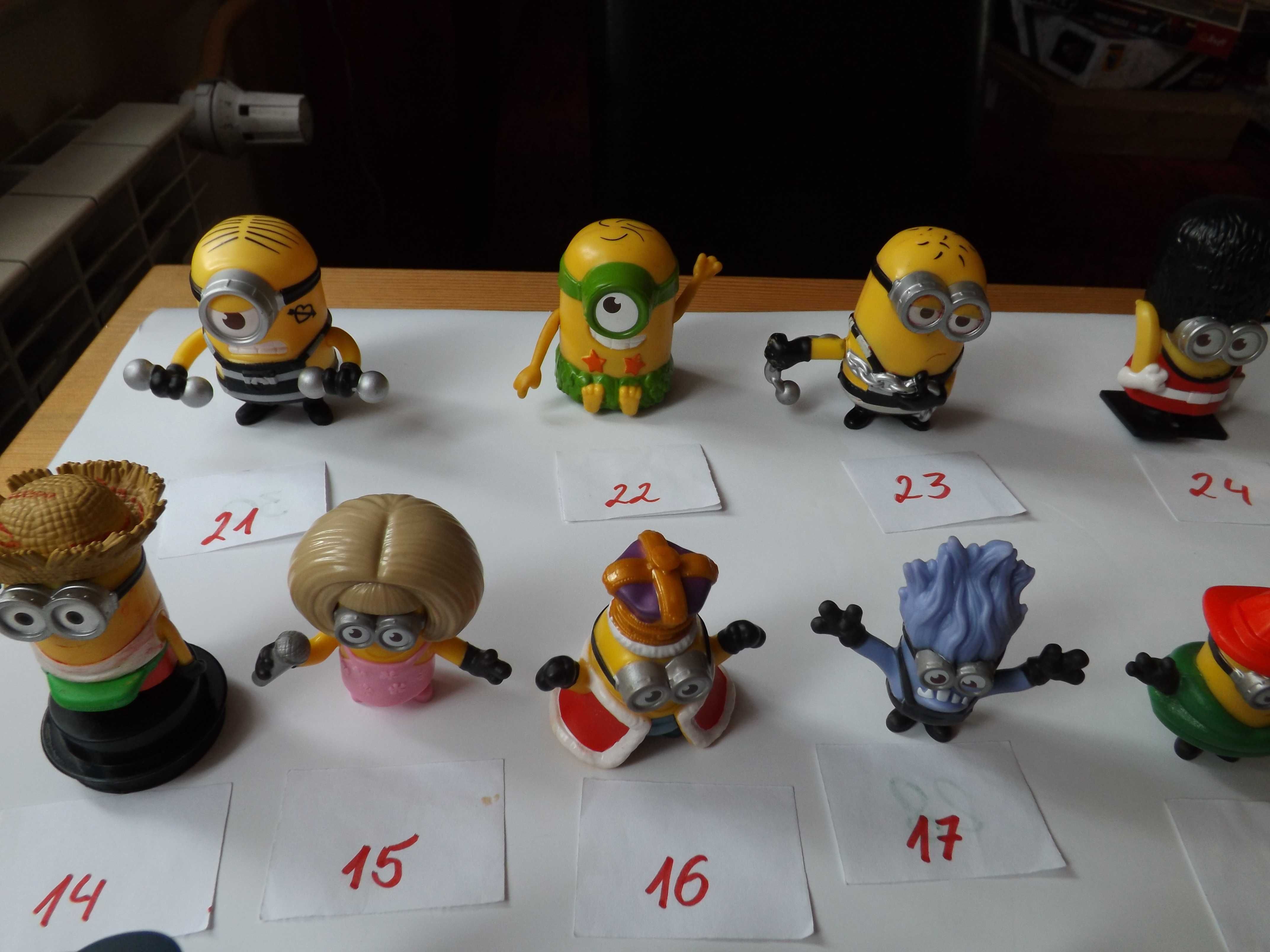 Minionki, dvd, figurki, kolekcja , plan lekcji