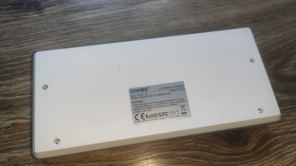 OOHHEE Інтелектуальний зарядний пристрій для акумуляторів AA AAA