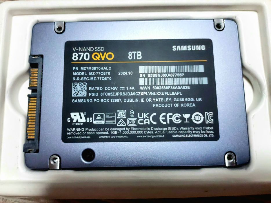 SSD 8TB Samsung 870 QVO