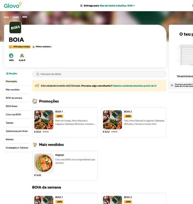 Marca de restaurante saudável – BOIA