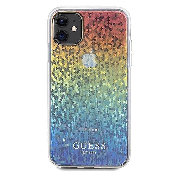 Etui Guess IML Faceted Mirror Disco Iridescent na iPhone 11 / Xr - wie