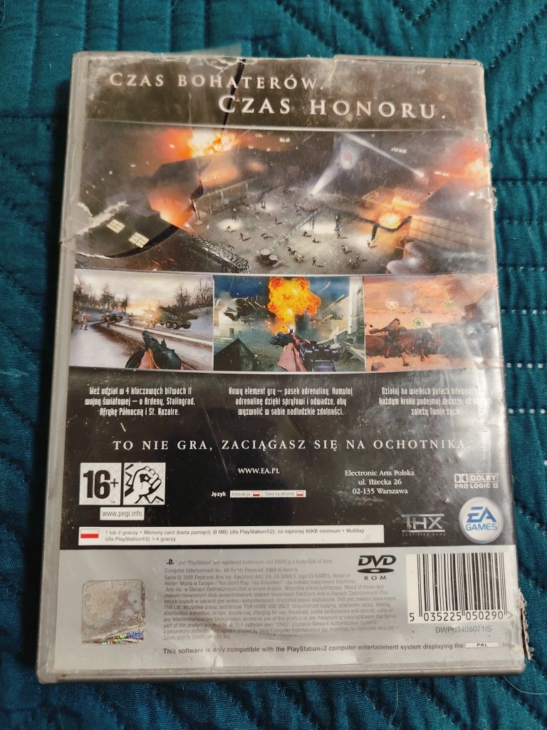 Sprzedam grę na konsole PS2 Medal of Honor Wojna w Europie polecam
