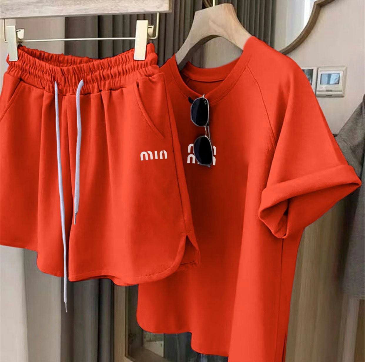 Літній костюм футболка плюс шорти Miu miu