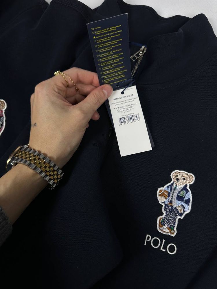 1/4 зип Polo bear by Ralph Lauren, поло бир мишка, кофта свитшот поло