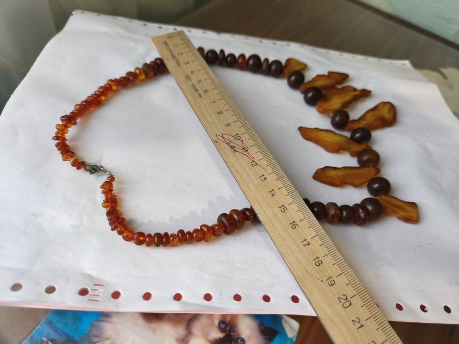 Янтарное ожирелье ( бусы)