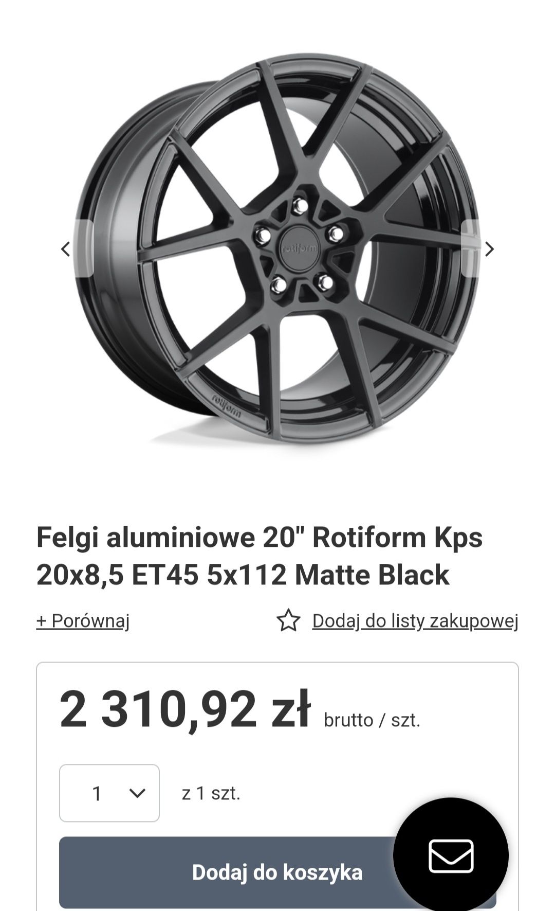 Koła/Felgi Rotiform KPS 20' 8.5j et40 5x112 66.6 Audi/MB/Skoda/VW