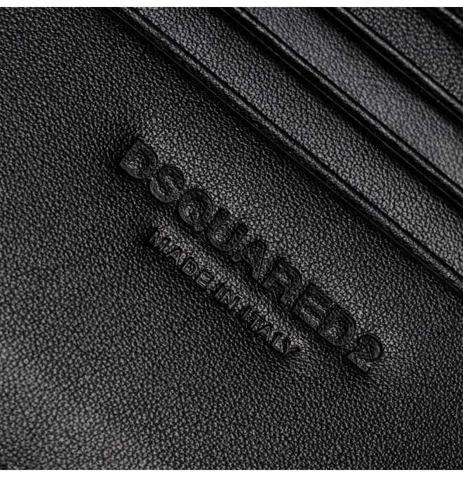 DSQUARED2 skórzany męski portfel D2 NERO NOWY