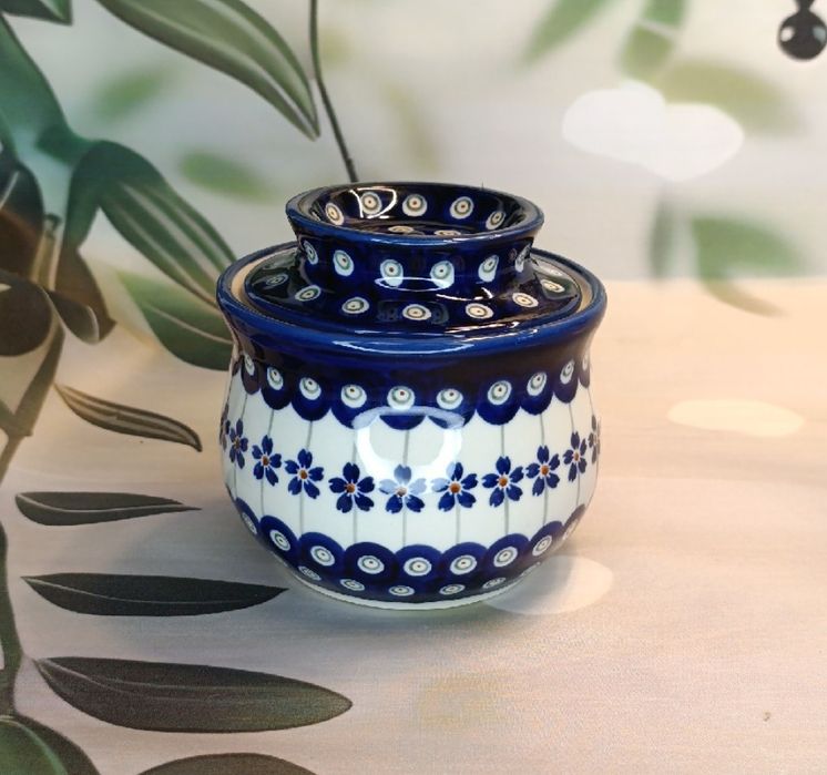 Maselniczka maselnica ceramika hermetyczna wodna Z.C. Bolesławiec