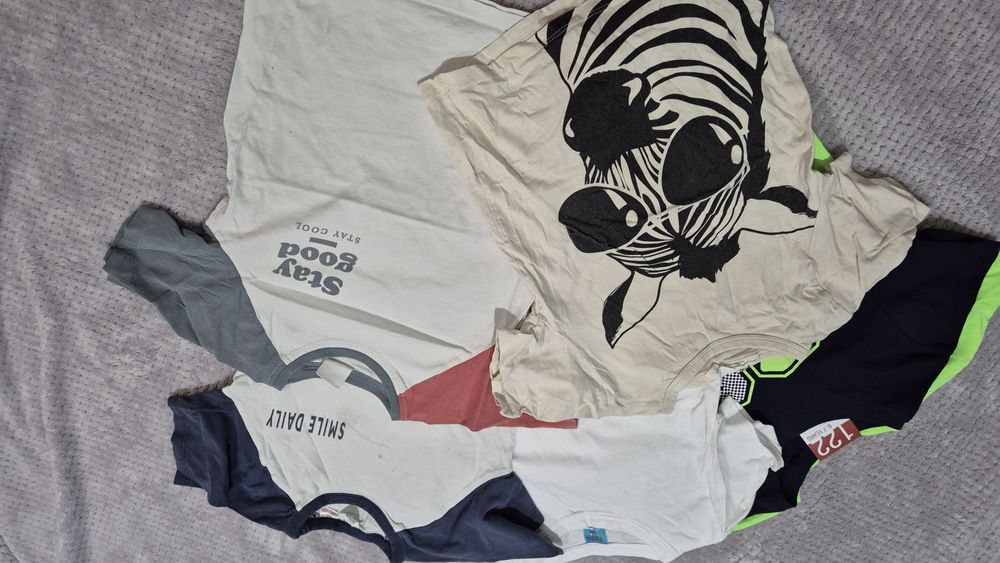 Koszulka t-shirt 5 szt. Zara Hm, rozm. 110/116