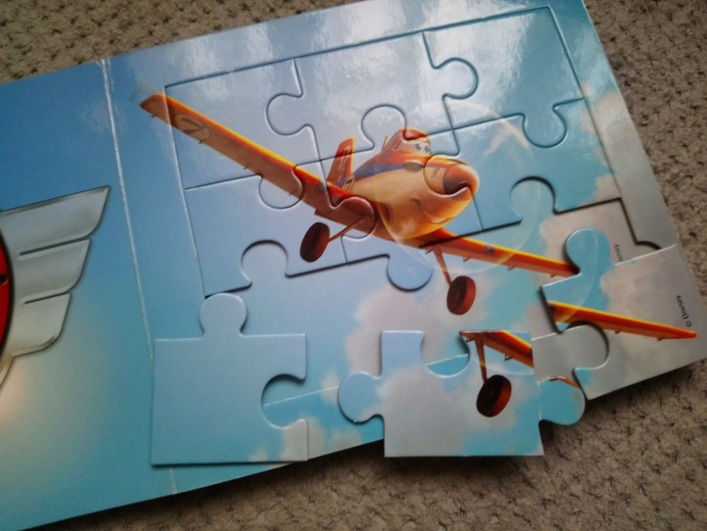 Książka puzzlowa Disney samoloty