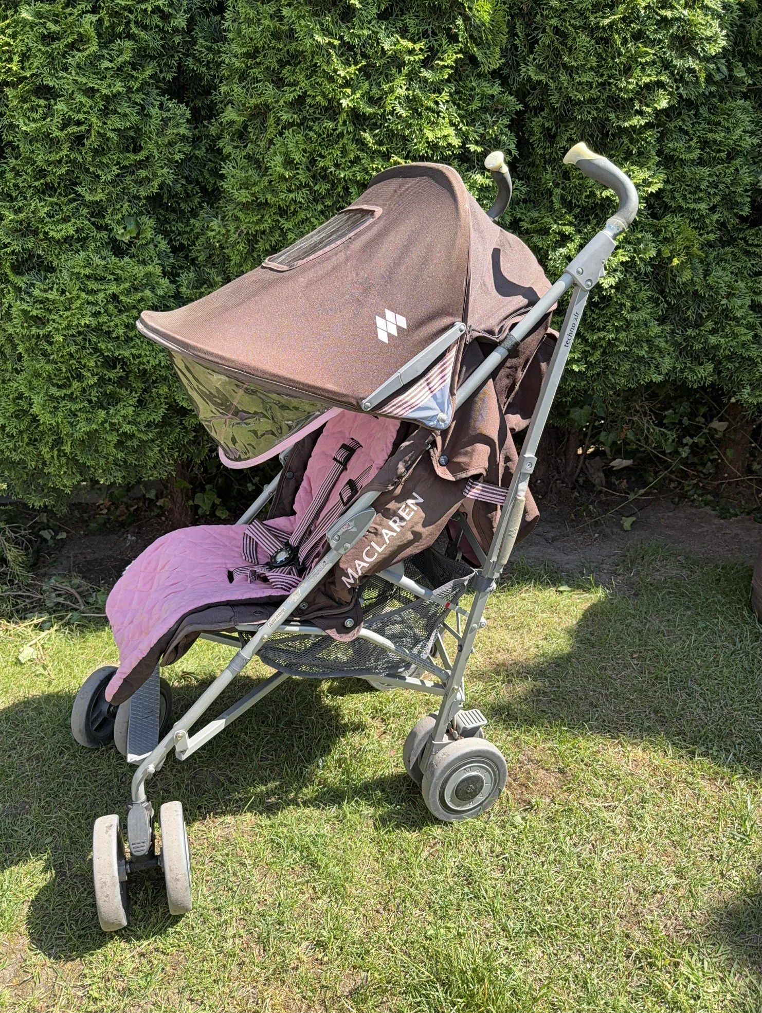 Wózek spacerowy Maclaren Techno XLR – brązowo-różowy