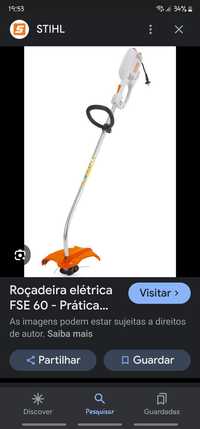 Aparador de relva Stihl fse 60 usado